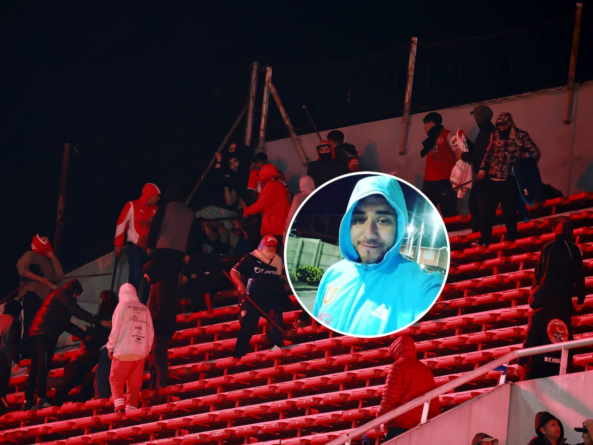 Hincha de la U que fue empujado al vacío por barras de Independiente recibe alta y regresará a Chile