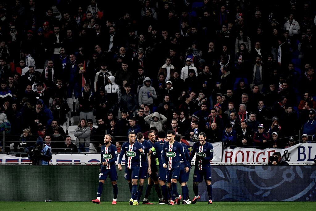 El PSG en un partido de la Ligue 1