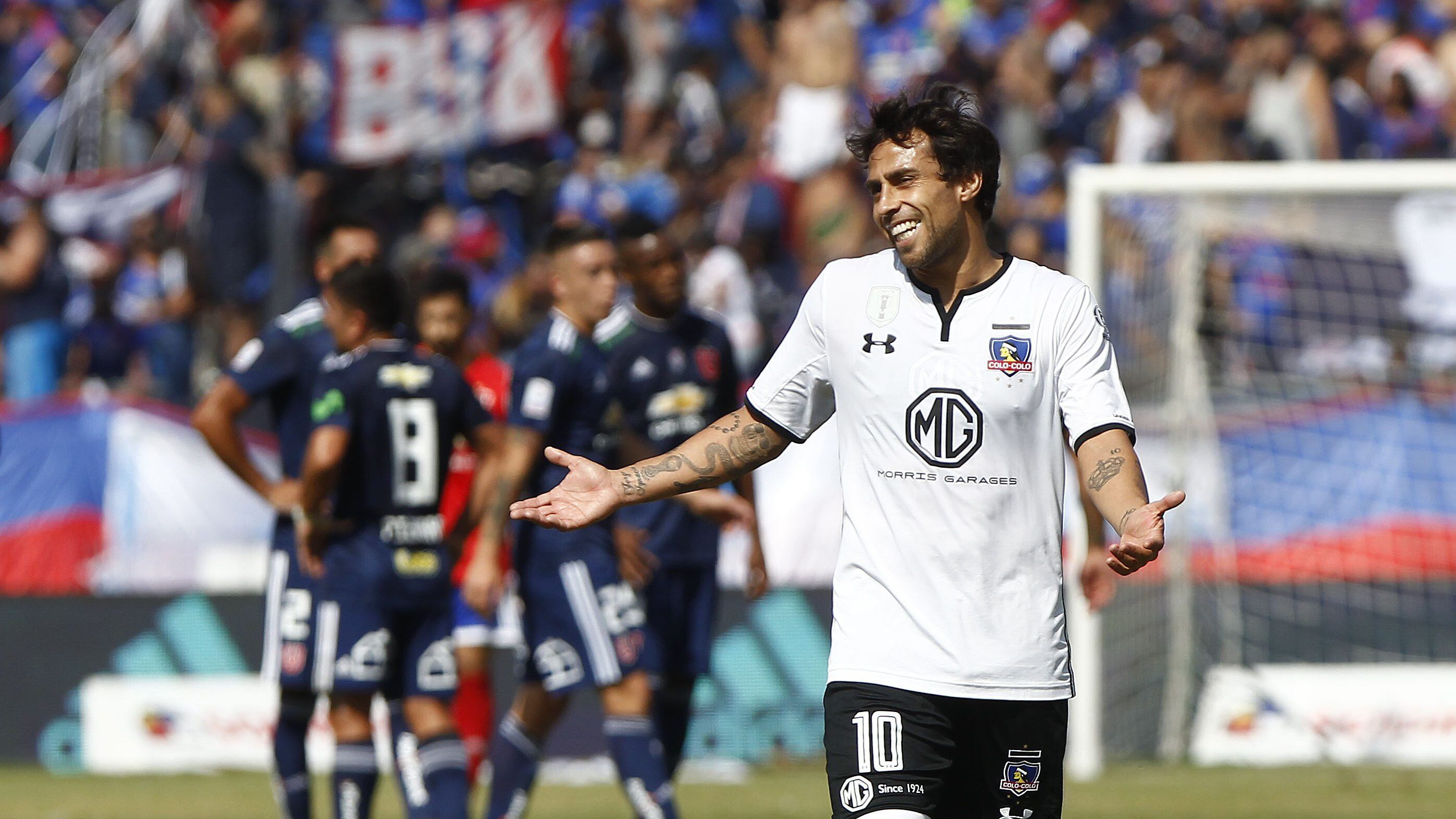 Superclásico Jorge Valdivia u de chile colo colo