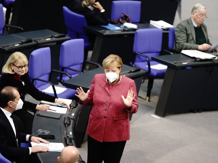 Angela Merkel ante el Bundestag