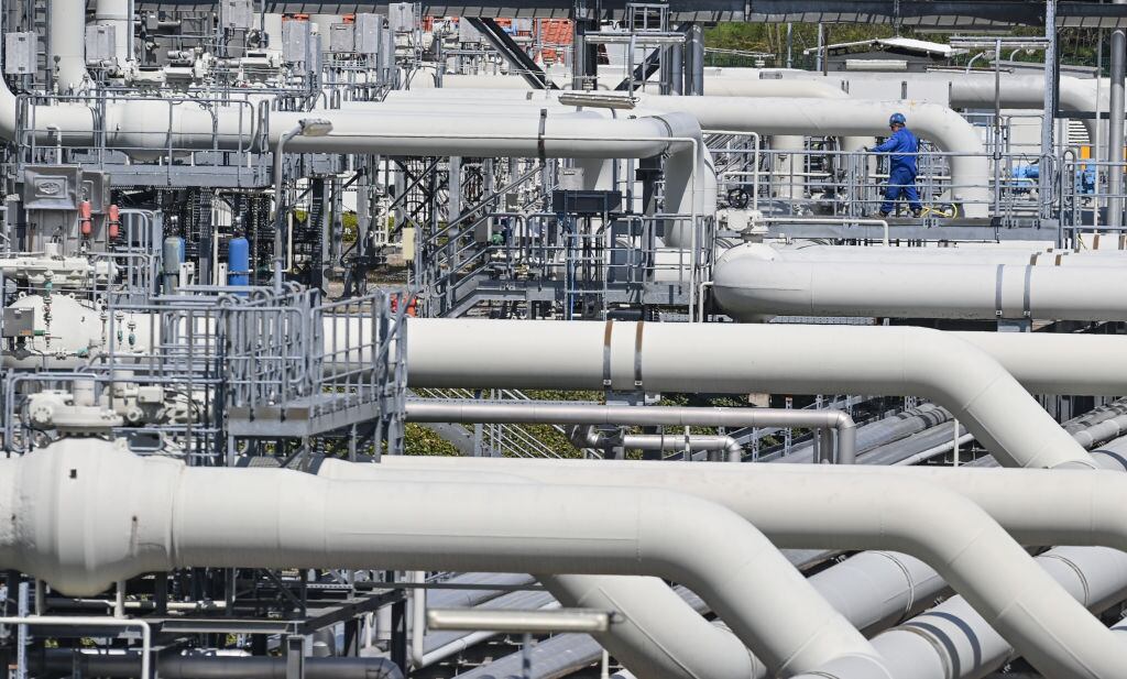 Estación de gas en Alemania que recibe los envíos desde Rusia