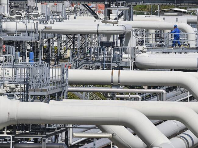 Estación de gas en Alemania que recibe los envíos desde Rusia