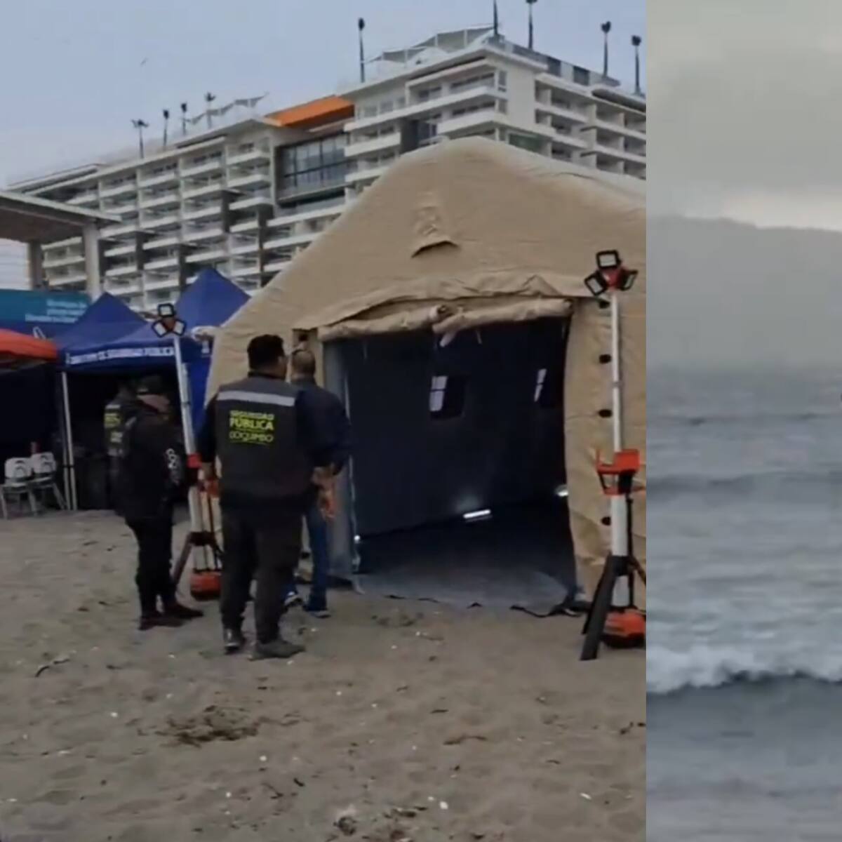 Desapareció en pleno rescate: continúa búsqueda de niño argentino que fue arrastrado por el mar en Coquimbo