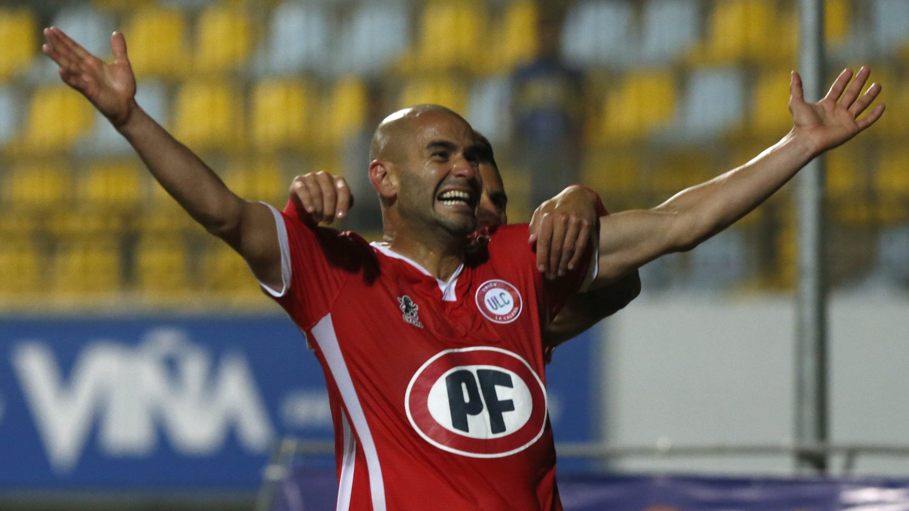22 de Febrero de 2020/VIA DEL MARSebastian Saez celebra su gol,durante el partido valido por la quinta fecha del campeonato AFP Plan Vital entre Everton y Union La Calera, disputado en el Estadio Sausalito de Via del Mar.
FOTO:CRISTOBAL ESCOBAR/AGENCIAUNO