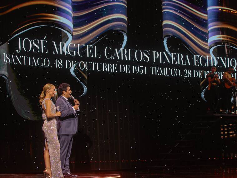 Homenaje a José Miguel "Negro" Piñera, durante el 64 Festival Internacional de la Canción Viña 2025 en la Quinta Vergara.