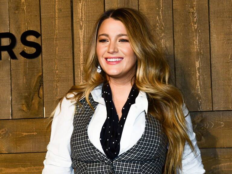 NEW YORK, NY - FEBRUARY 12: Blake Lively attends the Michael Kors AW/20 Fashion Show at American Stock Exchange on February 12, 2020 in New York City. (Photo by Aurora Rose/Patrick McMullan via Getty Images)