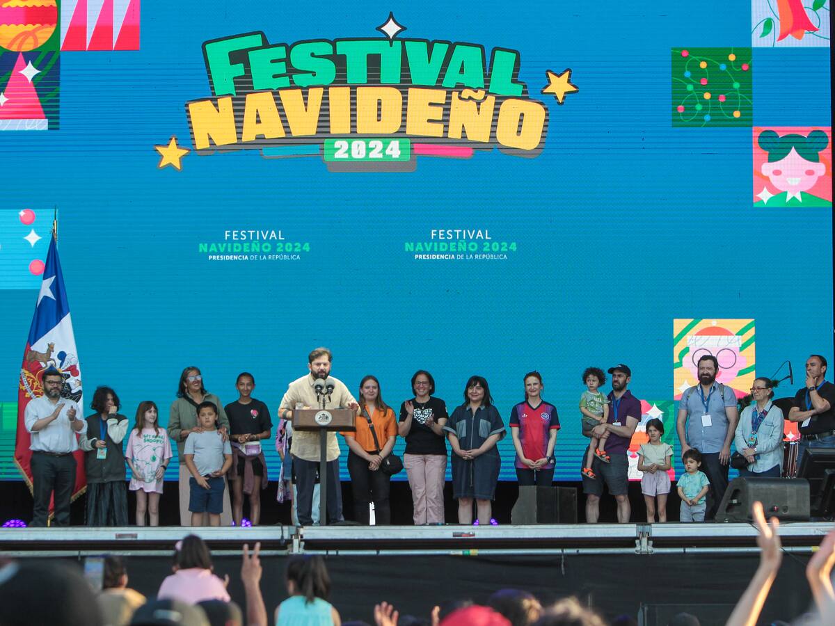 Presidente Gabriel Boric participa del Festival de Navidad 2024: más de 50 mil personas asistieron