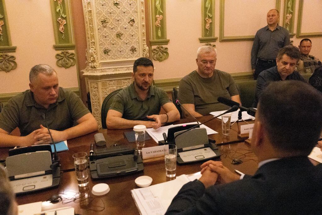El presidente de Ucrania, Volodimir Zelenski, en una cita oficial