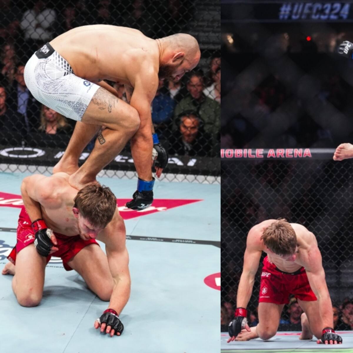 Se subió a su espalda en pleno combate y luego se rió en su cara: la escena más humillante que dejó el UFC 324