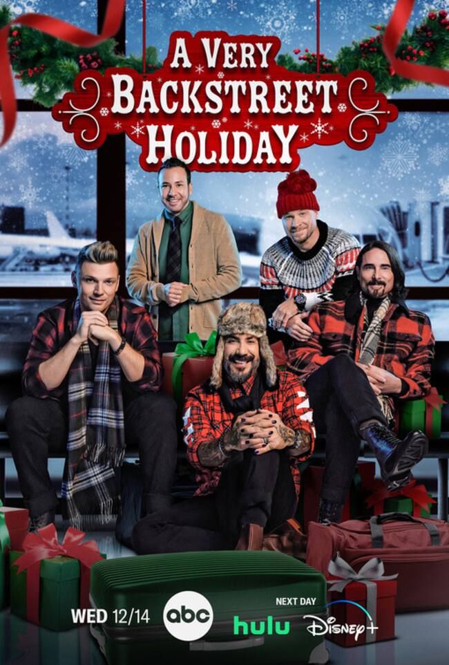 Poster promocional de «A Very Backstreet Holiday”