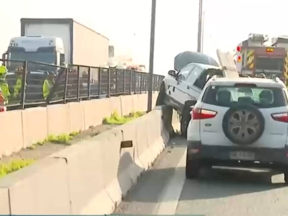 Grave accidente de tránsito se registra en Autopista Central: cerca de seis vehículos se vieron involucrados