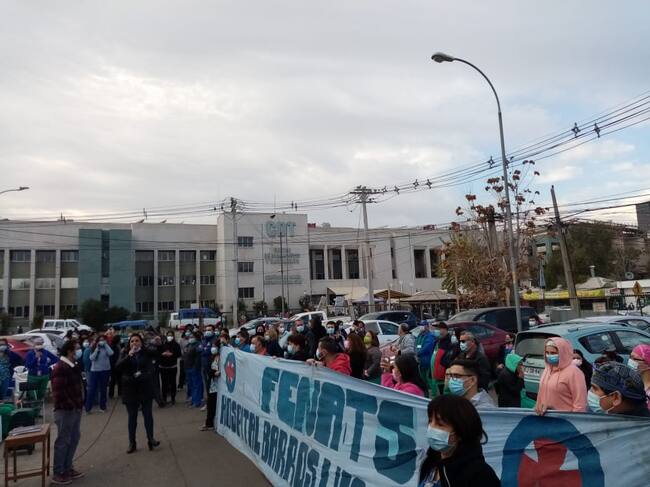 ADN – Protesta de trabajadores de la salud del Hospital Barros Luco