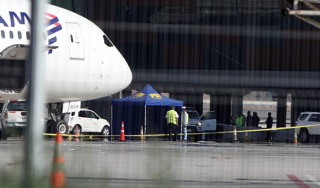 Balacera en Aeropuerto de Santiago