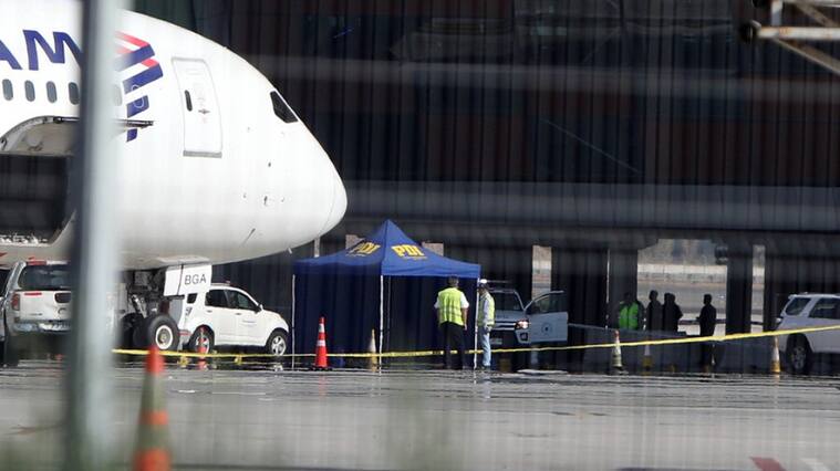 Balacera en Aeropuerto de Santiago