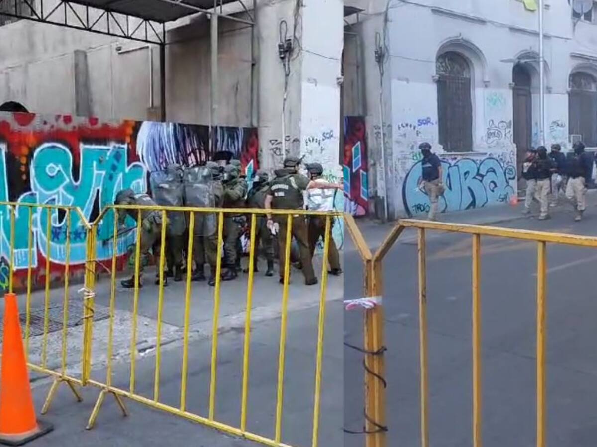 Operativo en Santiago centro: Carabineros allana bodega clandestina en el que se guardaban carros de comida ilegal