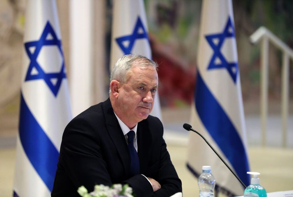El ministro de defensa israelí Benny Gantz