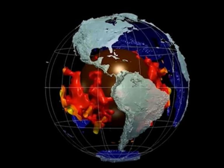 Geofísicos creen haber encontrado los restos de un planeta al interior de La Tierra