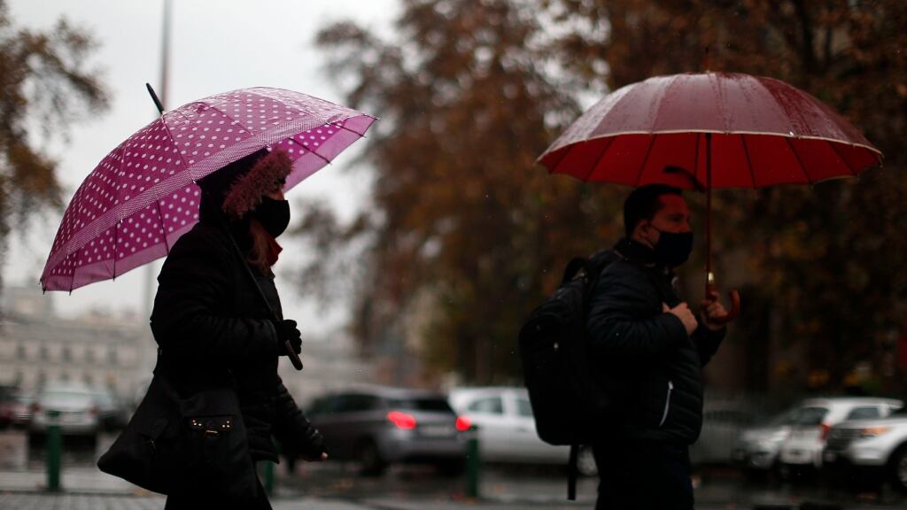 Lluvia en Santiago