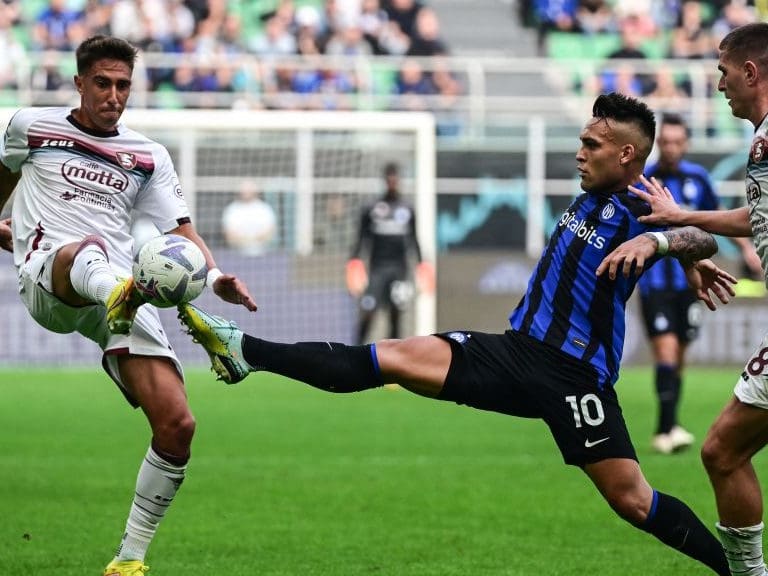 Diego Valencia participa en derrota de la Salernitana ante el Inter