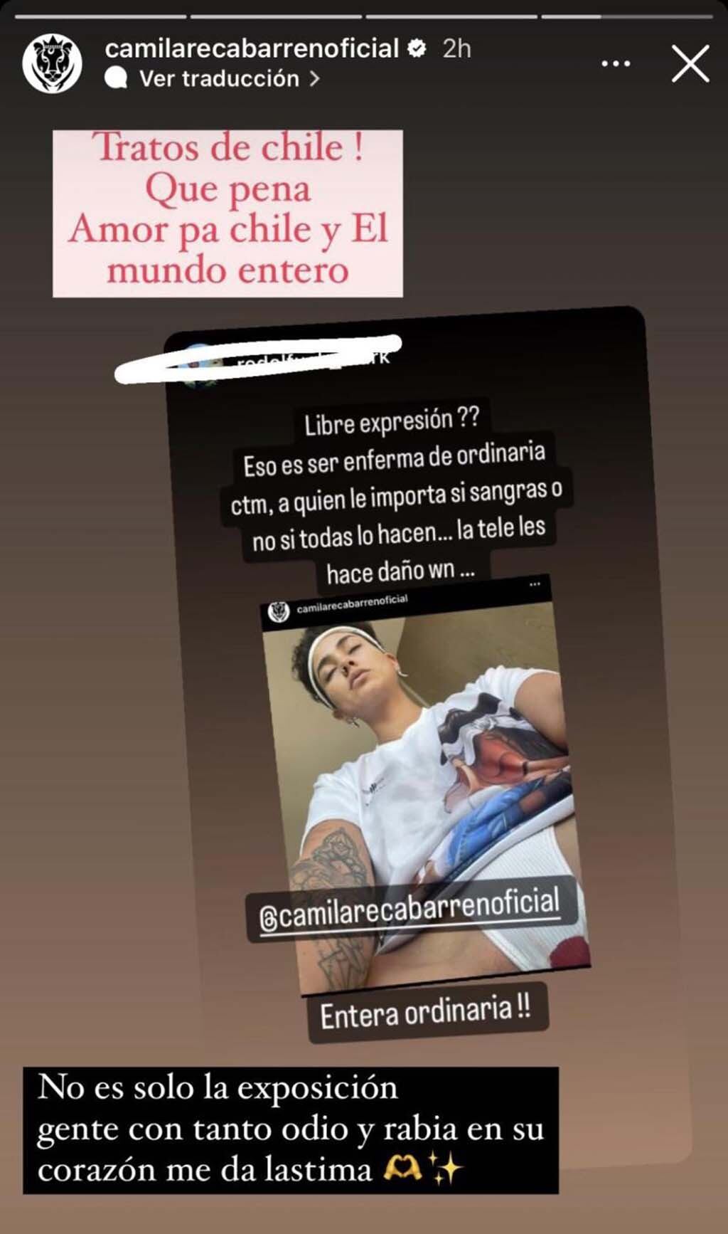 Créditos: Instagram @camilarecabarrenoficial