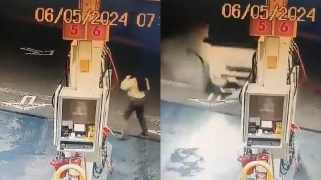 Jugador de Estudiantes choca su auto | Captura