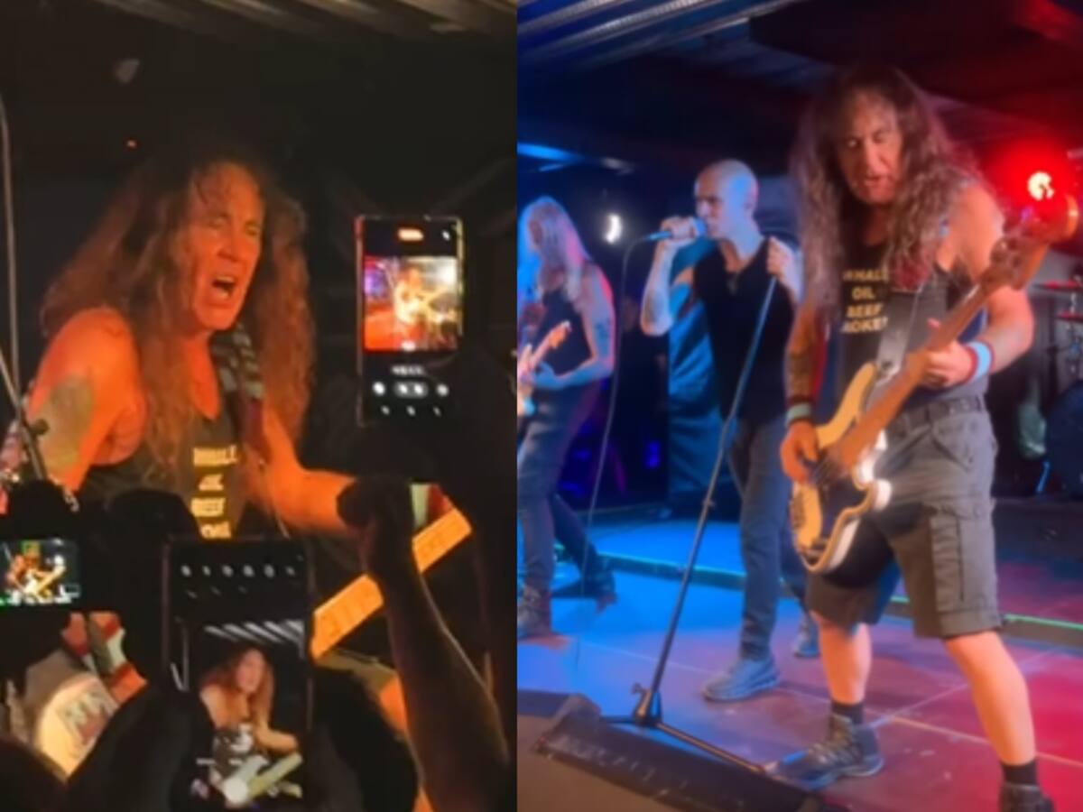 Captan a bajista de Iron Maiden tocando en bar de Santiago: estos son los registros del íntimo concierto