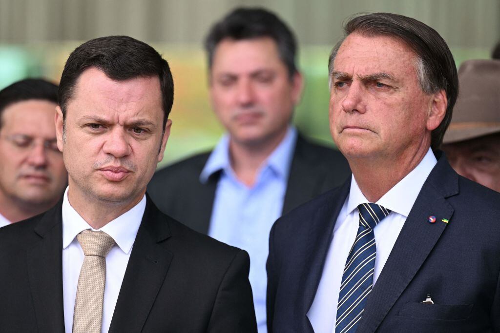 Anderson Torres junto a Jair Bolsonaro cuando eran gobierno en Brasil