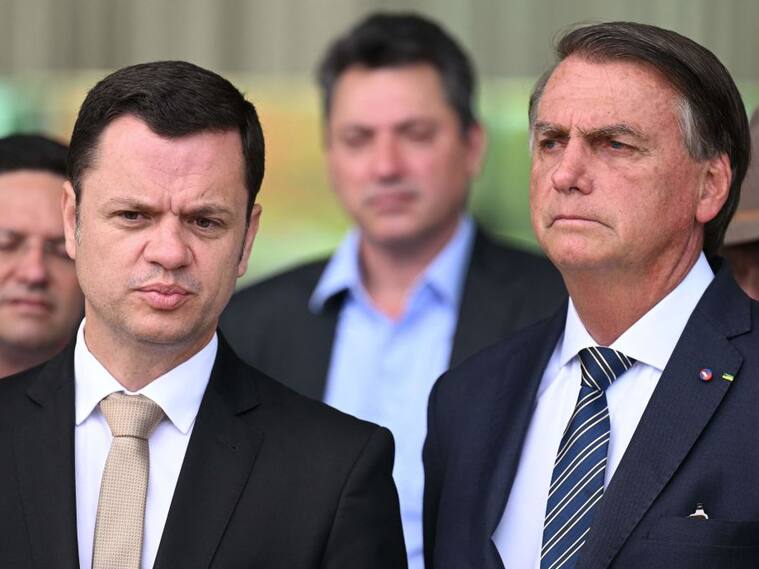 Anderson Torres junto a Jair Bolsonaro cuando eran gobierno en Brasil