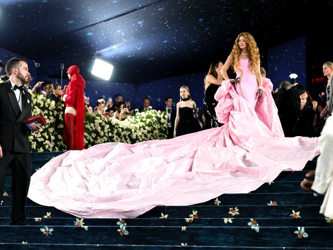 NEW YORK, NEW YORK - MAY 05: Shakira attends the 2025 Met Gala Celebrating "Superfine: Tailoring Black Style" at Metropolitan Museum of Art on May 05, 2025 in New York City. (Photo by Theo Wargo/FilmMagic)