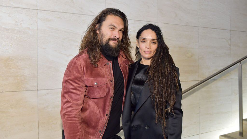 LOS ANGELES, CALIFORNIA - FEBRUARY 07: Jason Momoa and Lisa Bonet attend Tom Ford: Autumn/Winter 2020 Runway Show at Milk Studios on February 07, 2020 in Los Angeles, California. (Photo by Stefanie Keenan/Getty Images for TOM FORD: AUTUMN/WINTER 2020 RUNWAY SHOW )
