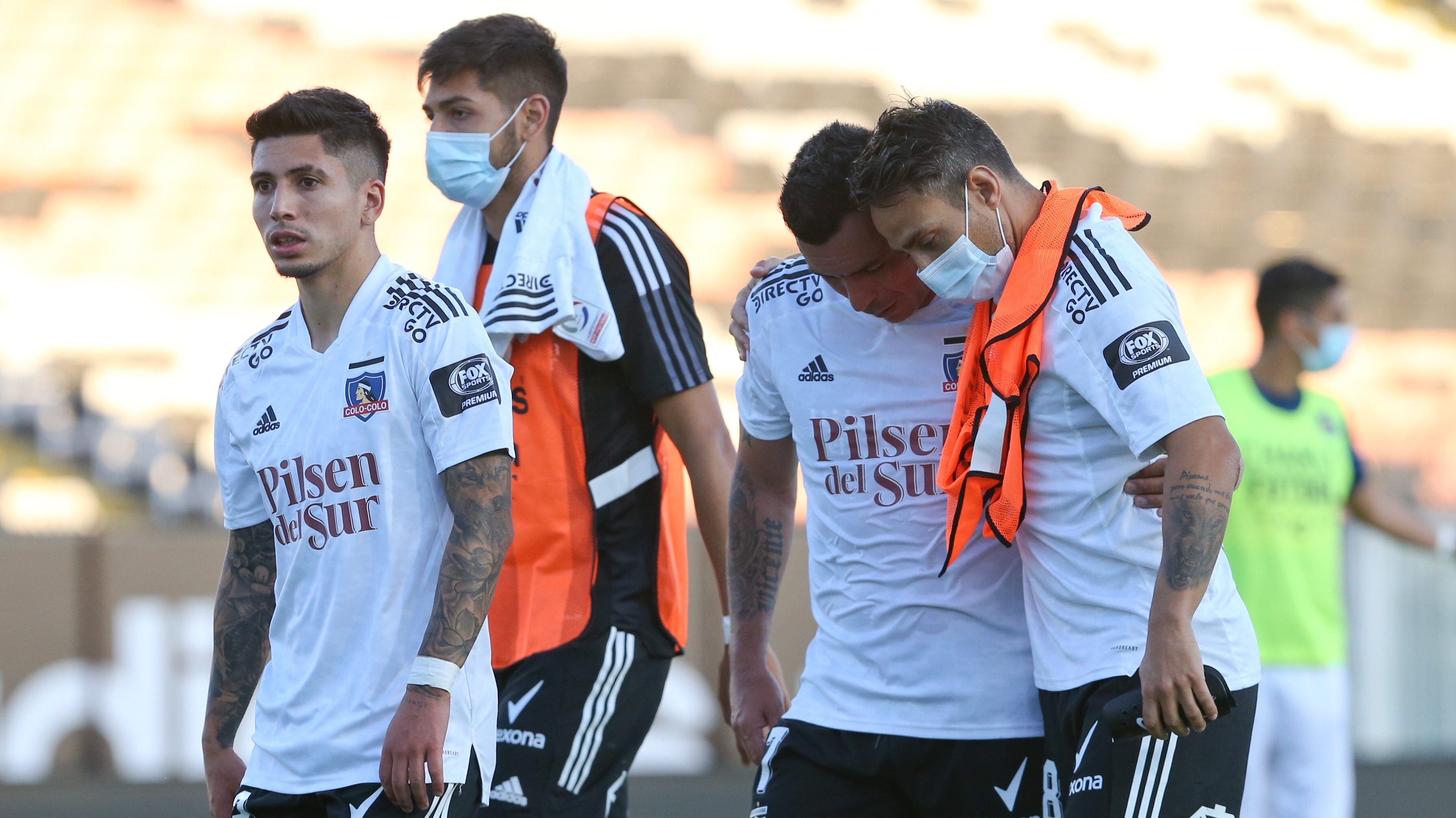 10 de Enero del 2021/SANTIAGOJugadores de Colo Colo celebran el triunfo ,durante el partido valido por la Vigésimo Novena fecha del Campeonato Nacional AFP PlanVital 2020, entre Colo Colo vs Everton, disputado en el Estadio Monumental.
FOTO:FRANCISCO LONGA/AGENCIAUNO