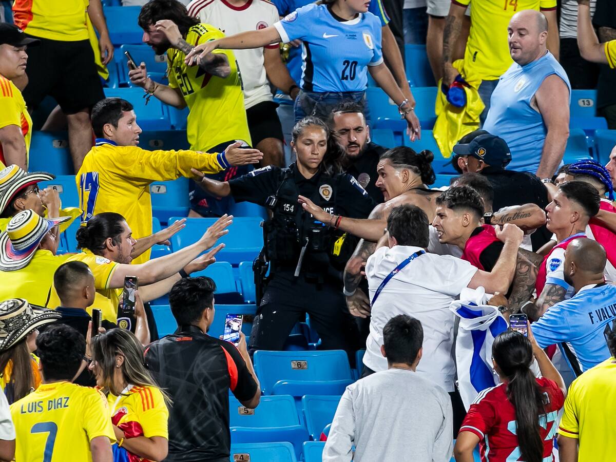 Conmebol se pronuncia por los hechos de violencia entre jugadores e hinchas tras el Colombia-Uruguay en Copa América