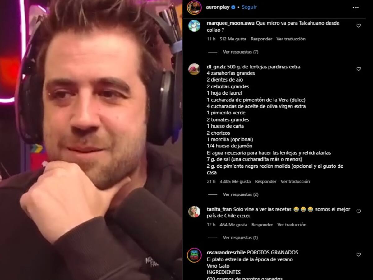 “Qué hiciste....”: reconocido youtuber, Auron Play, se convierte en nueva “víctima” de las recetas de los chilenos en redes sociales