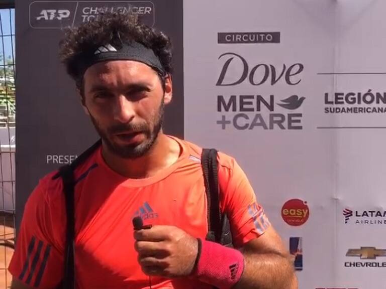 Gonzalo Lama tras alcanzar los cuartos de final en el Challenger de Santiago: «Es una sensación muy especial. Estoy muy feliz»