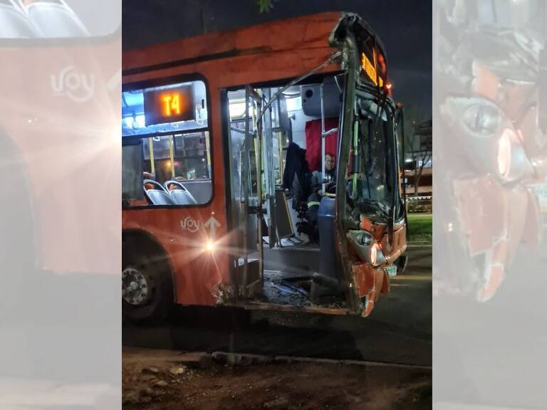 Acicdente de tránsito, bus transantiago, sistema red, la reina, las condes, américo vespucio, avenida ossa, 1024x576 jpg ok