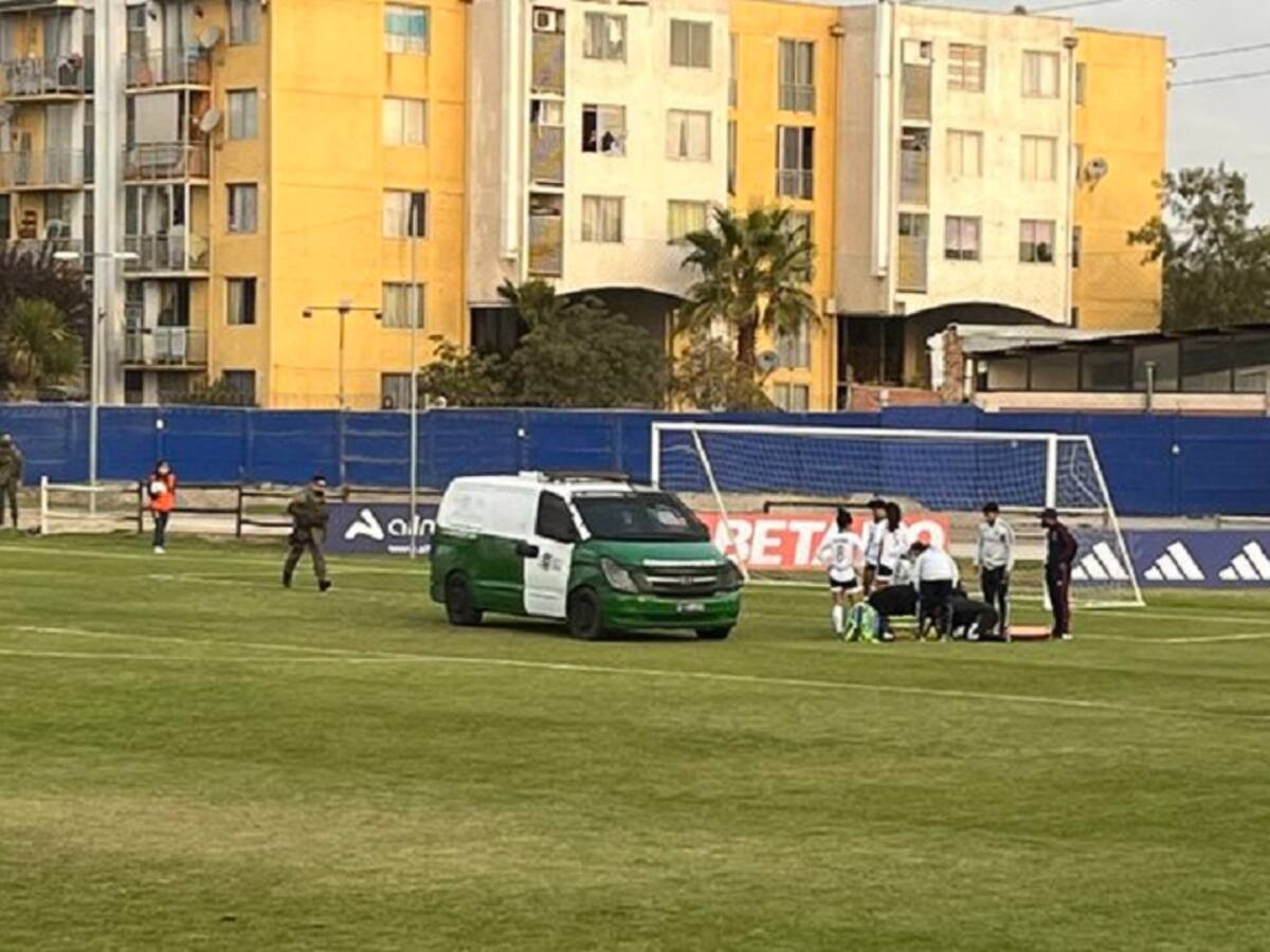 Jugadora de Colo Colo se tuvo que ir en una patrulla de Carabineros al hospital ya que en el CDA no tenían ambulancia