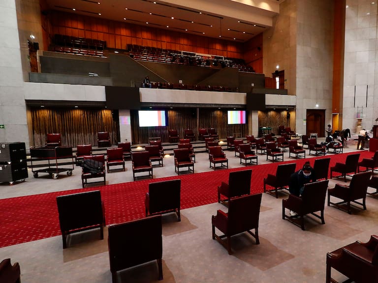 30 DE JULIO DE 2020/VALPARAISOVista general del Salon Plenario , en medio de los ultimos preparativos para la Cuenta Publica del Presidente de la Republica en el Congreso Nacional.
FOTO: LEONARDO RUBILAR CHANDIA/AGENCIAUNO