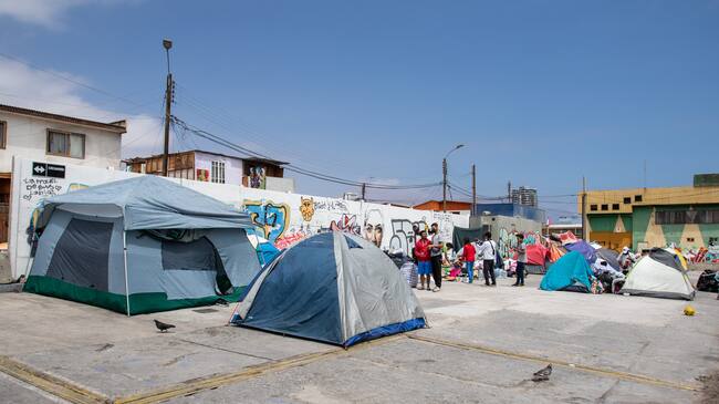 El albergue paliarian la crisis migratoria | Archivo Agencia Uno