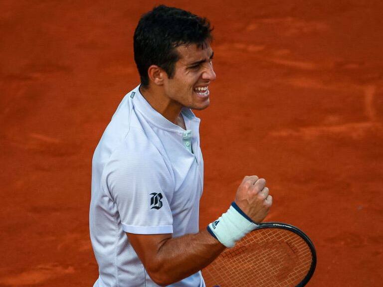 Cristian Garin terminó su partido ante Borna Coric y se metió en la final del ATP de Río