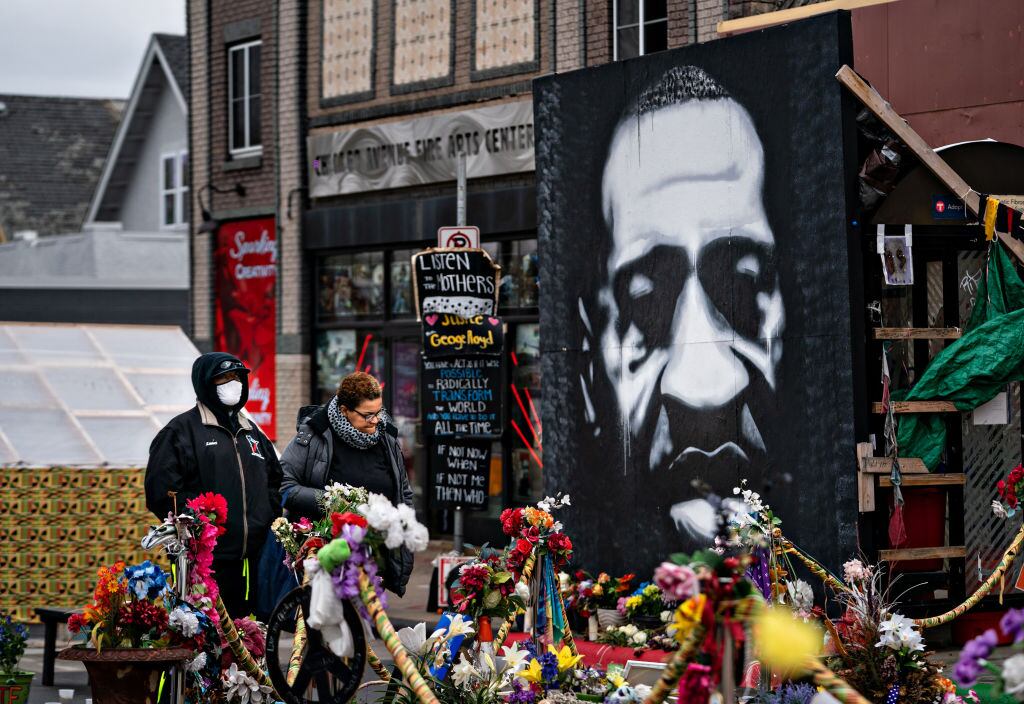 Un homenaje a George Floyd en Minneapolis