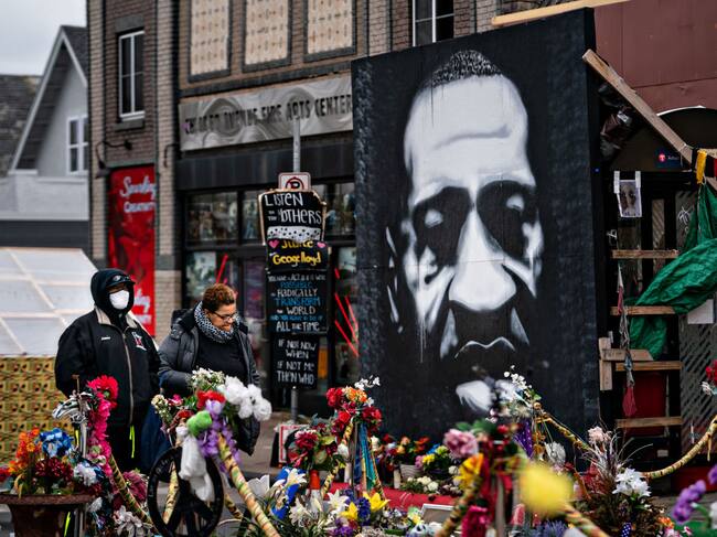 Un homenaje a George Floyd en Minneapolis