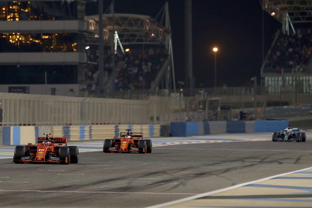 La escuderia Ferrari realiza pruebas en el Circuito Internacional de Bahrein