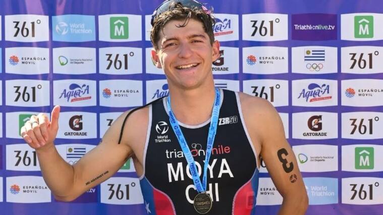 Diego Moya gana medalla de plata en el Panamericano de Triatlón en Uruguay