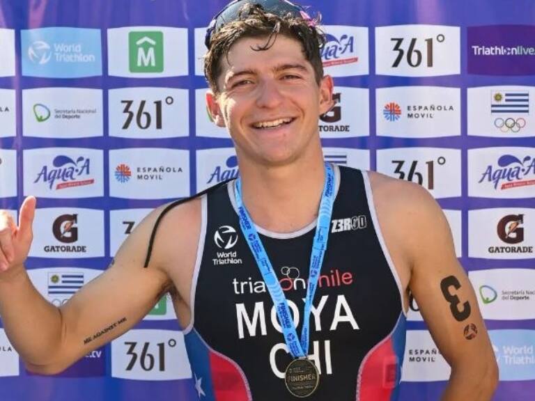 Diego Moya gana medalla de plata en el Panamericano de Triatlón en Uruguay