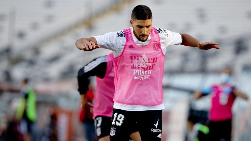 25 de Abril del 2021/SANTIAGOBlandi ,durante el partido valido por la quinta fecha del Campeonato Nacional AFP PlanVital 2021, entre Colo Colo vs Universidad de Chile, disputado en el Estadio Monumental.
FOTO:FRANCISCO LONGA/AGENCIAUNO