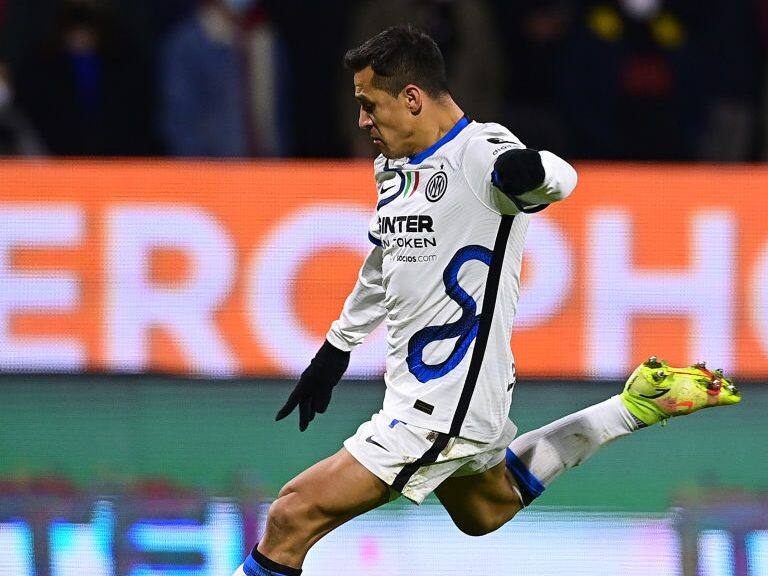 Encendido: Alexis Sánchez anotó su segundo gol consecutivo en el Inter de Milán