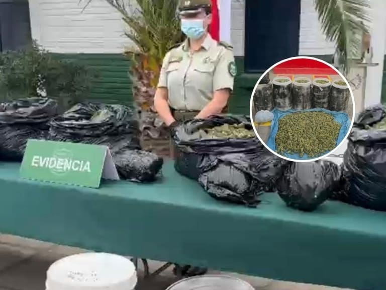 Carabineros incauta kilos de droga almacenada en tambores tras denuncia anónima en Pudahuel