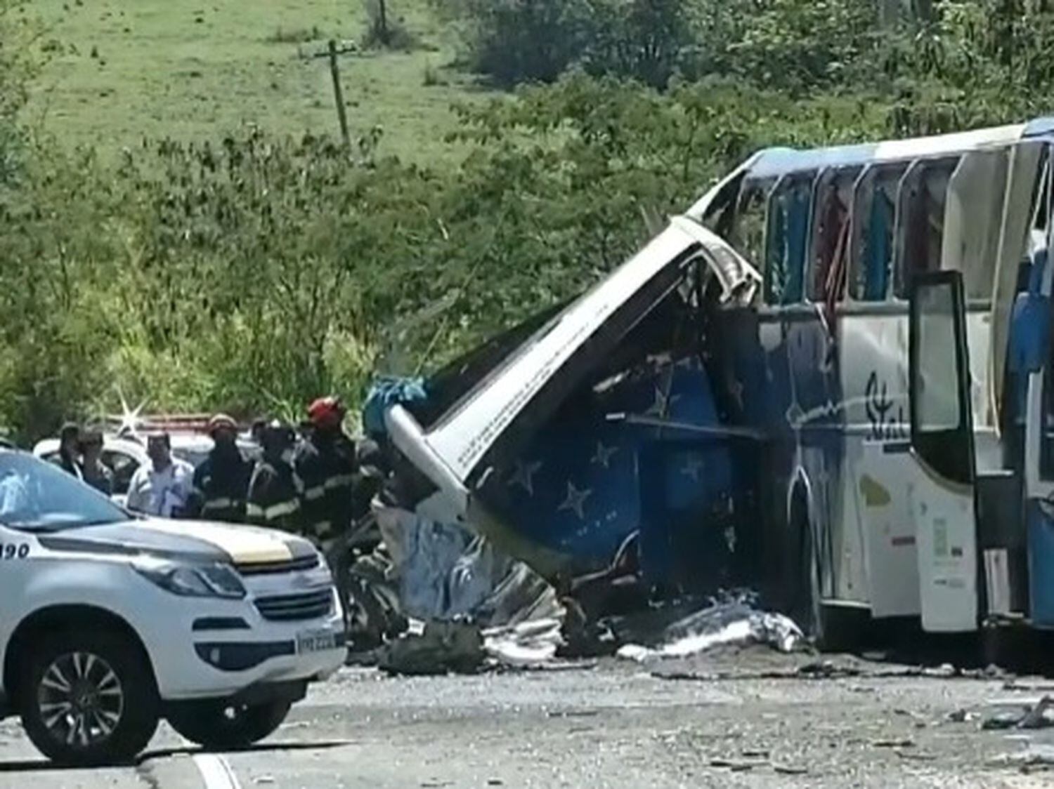 El choque en la Carretera Alfredo de Oliveira Carvalho