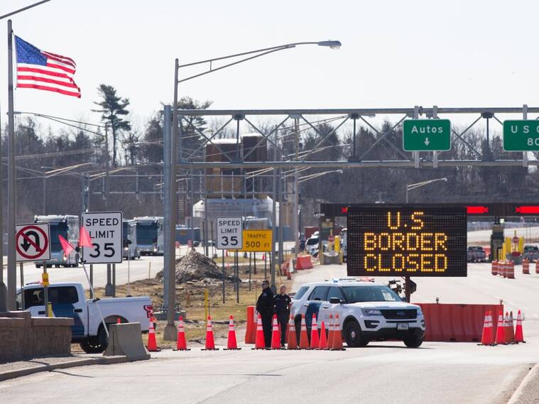 EEUU informa a automovilistas de Canadá que la frontera está cerrada