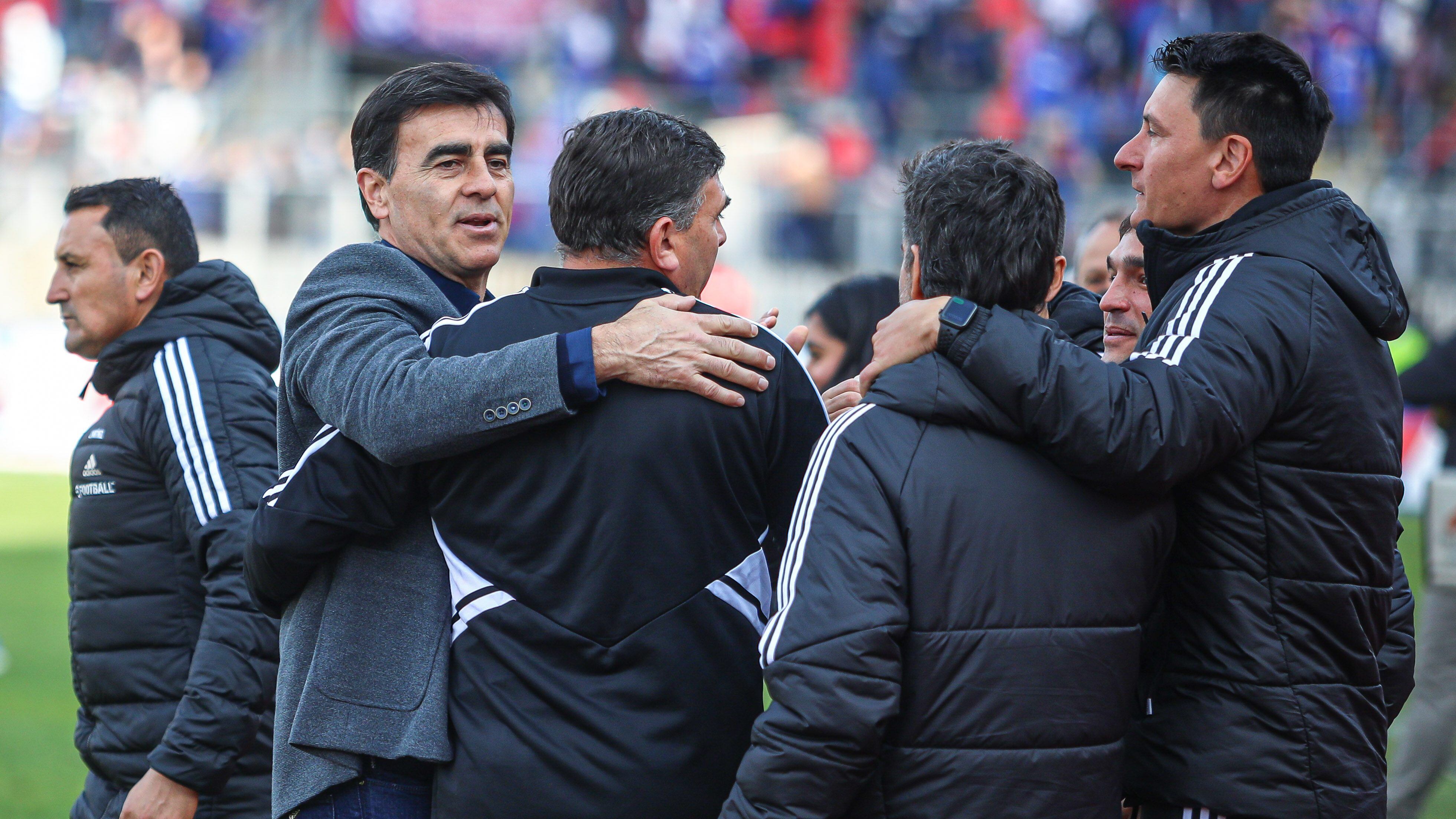 31 DE JULIO DE 2022/SANTIAGOFestejos de Colo Colo, durante el partido vlido por la vigsima fecha del Campeonato Nacional 2022, entre Universidad de Chile y Colo Colo, disputado en el Estadio Fiscal de Talca.
FOTO: SEBASTIAN ORIA/AGENCIAUNO